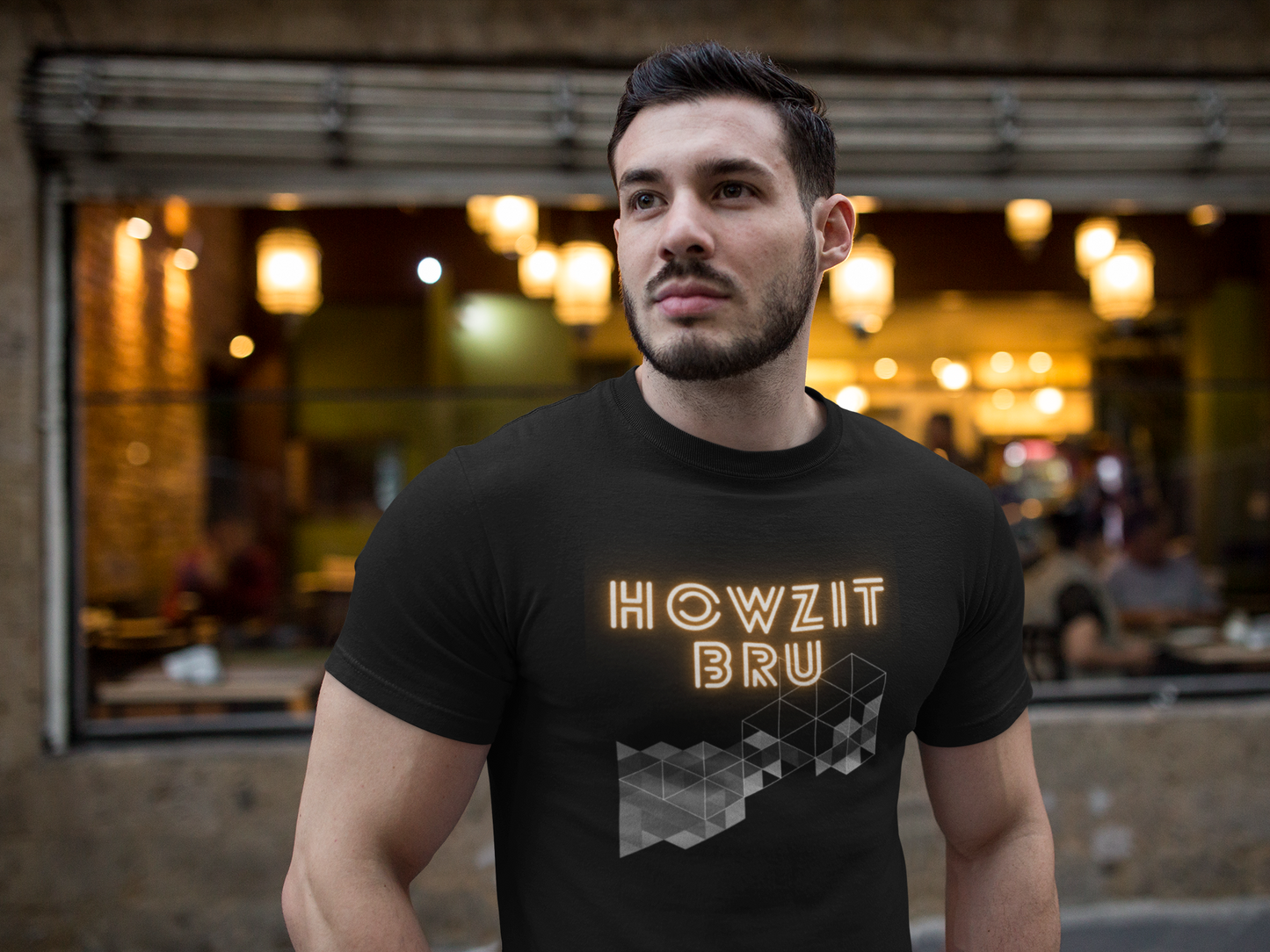 Howzit Bru Gold Mens T Shirt