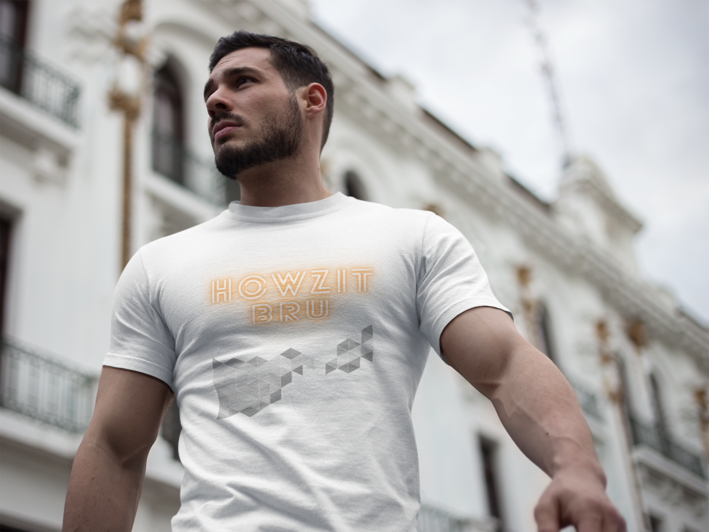 Howzit Bru Gold Mens T Shirt