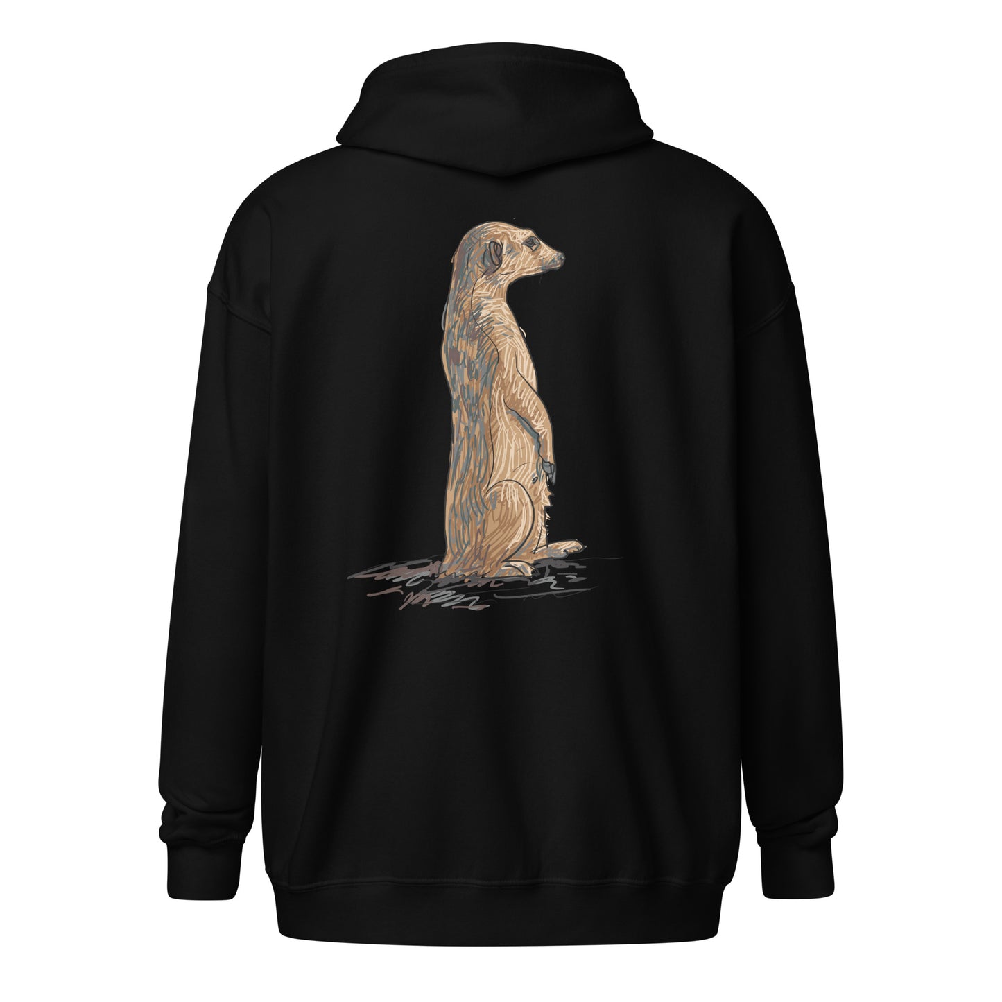 Meerkat Unisex zip hoodie