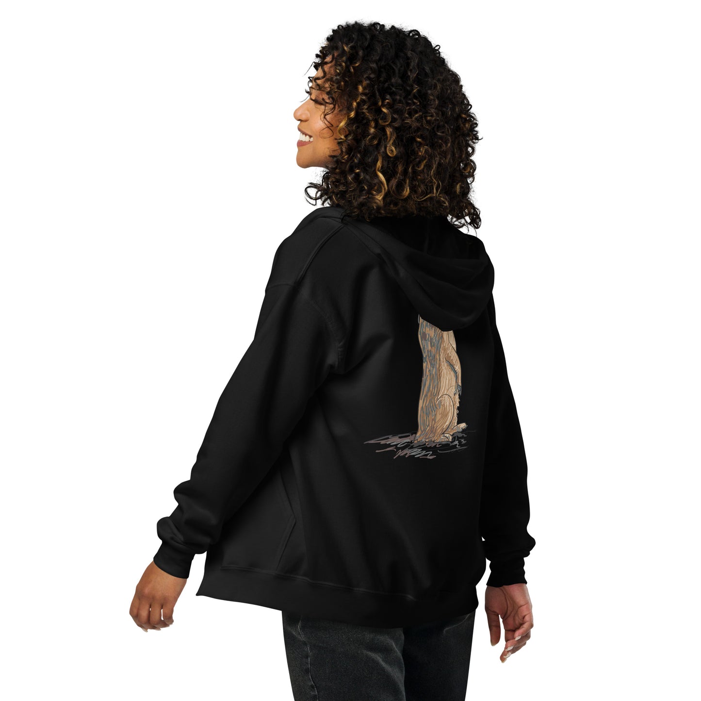 Meerkat Unisex zip hoodie