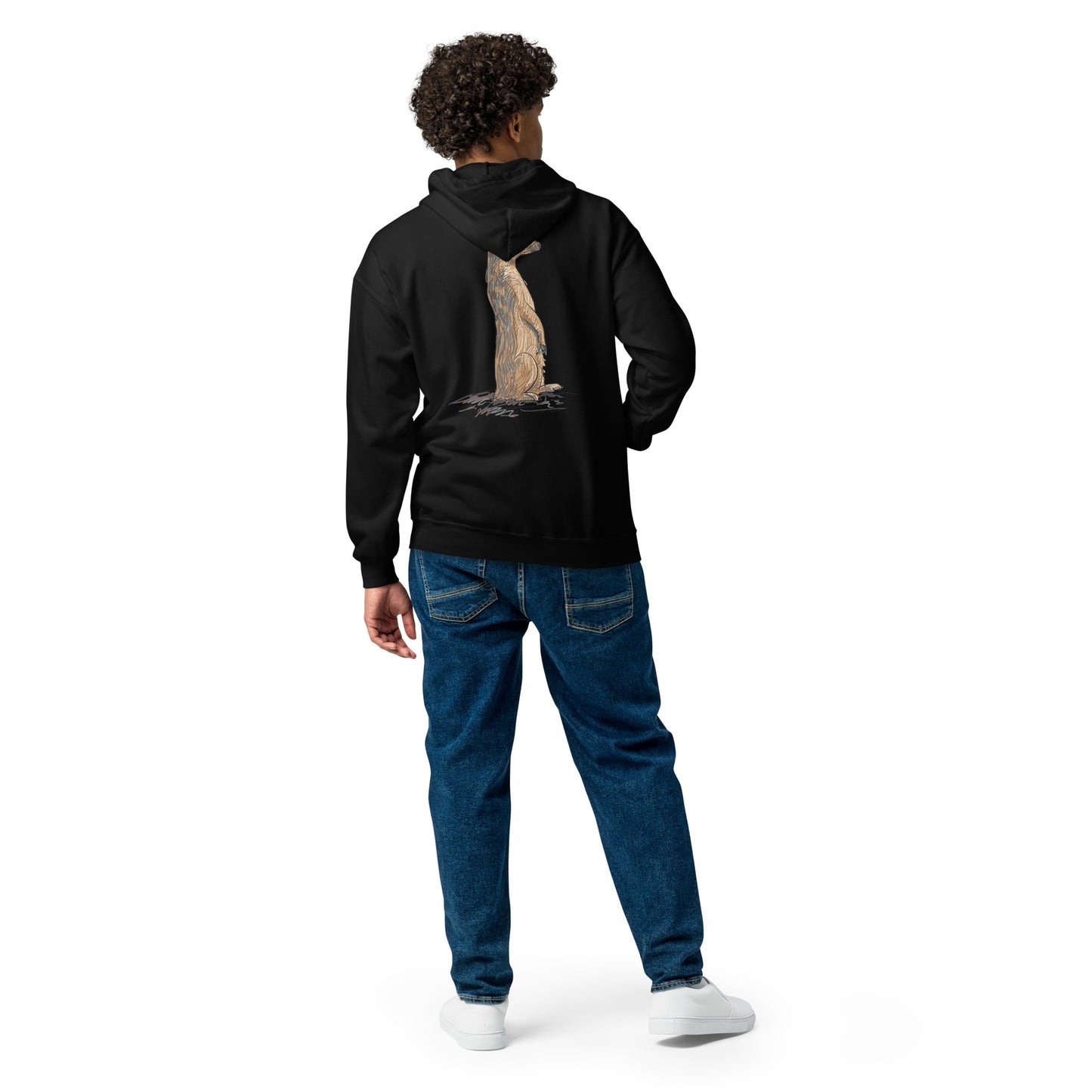 Meerkat Unisex zip hoodie