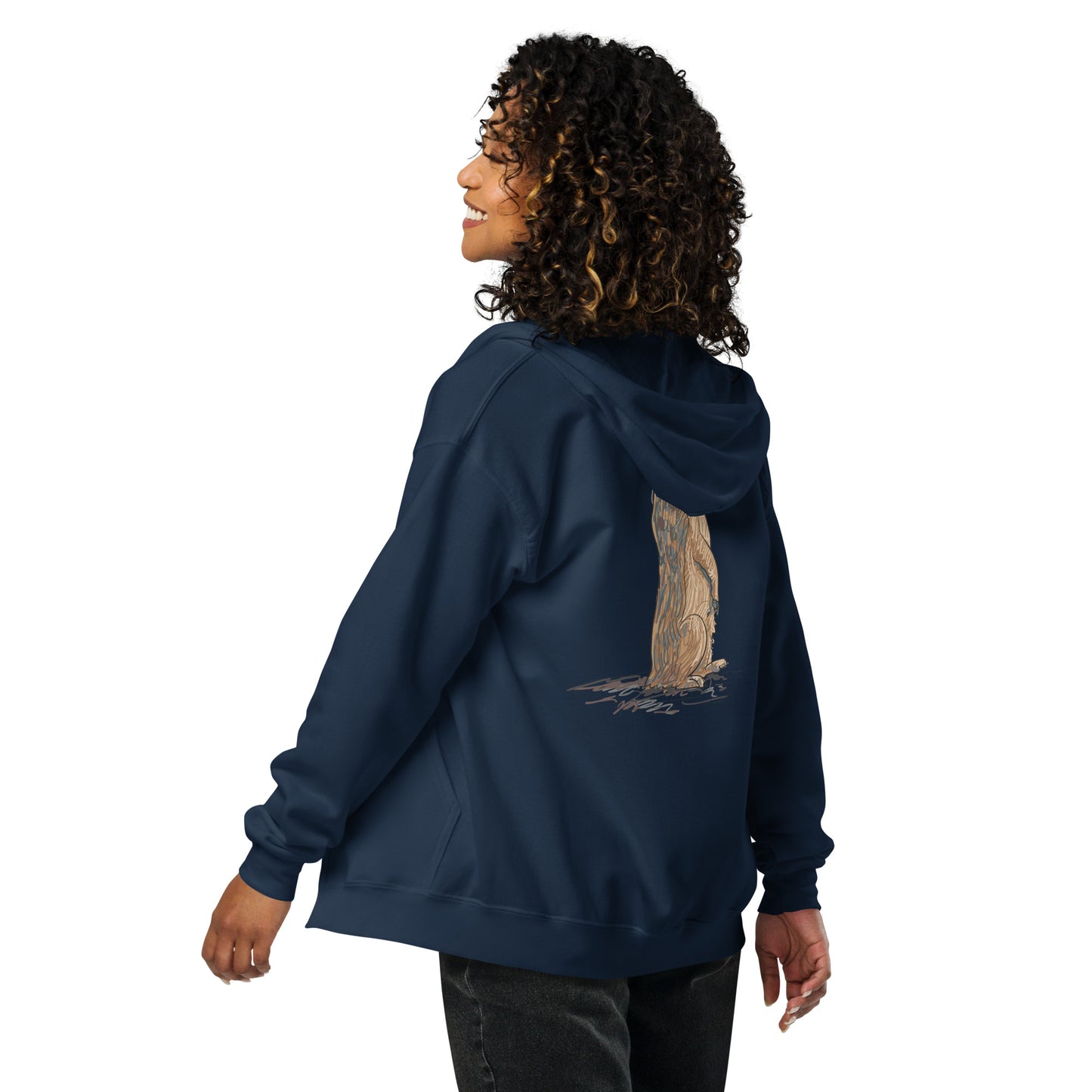 Meerkat Unisex zip hoodie