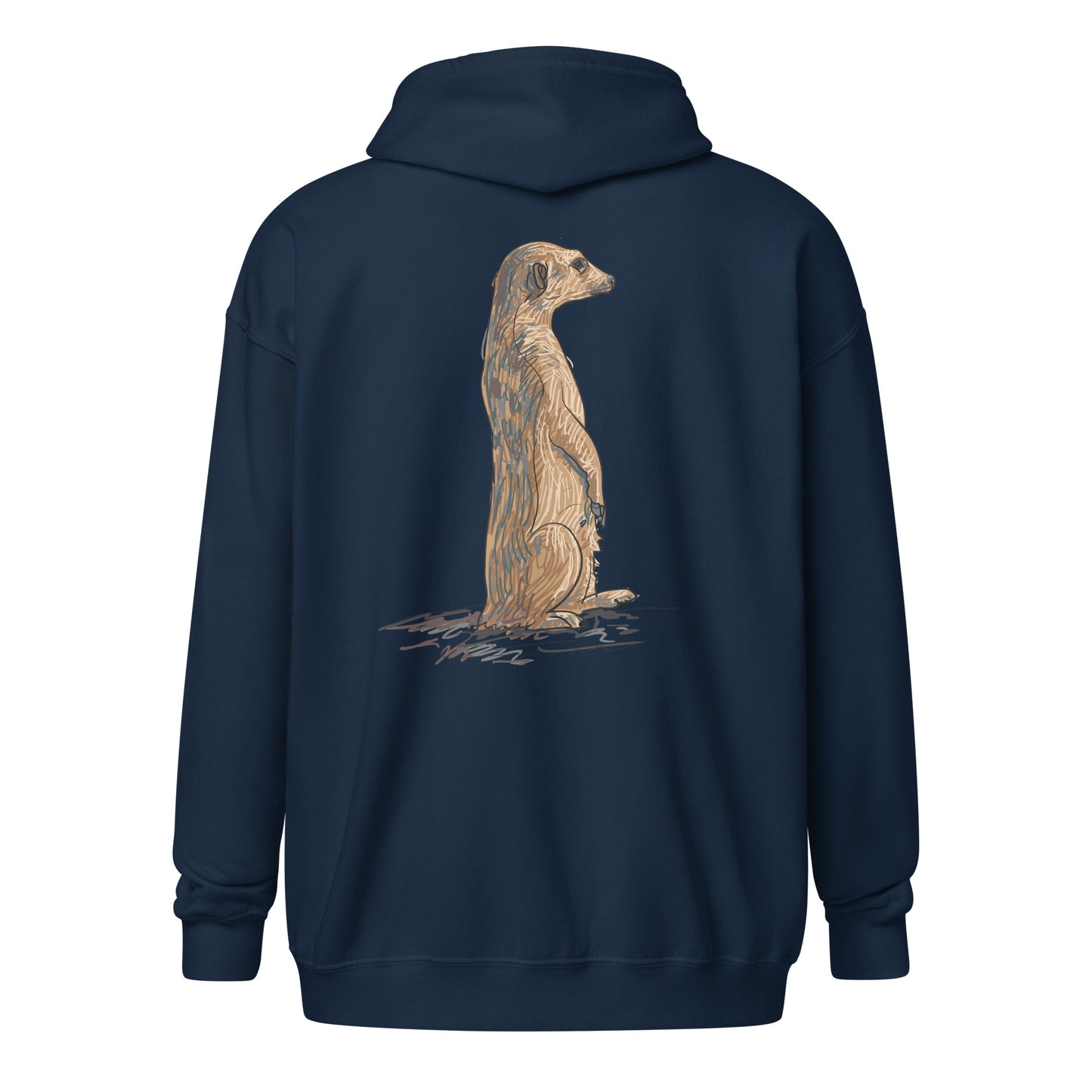 Meerkat Unisex zip hoodie