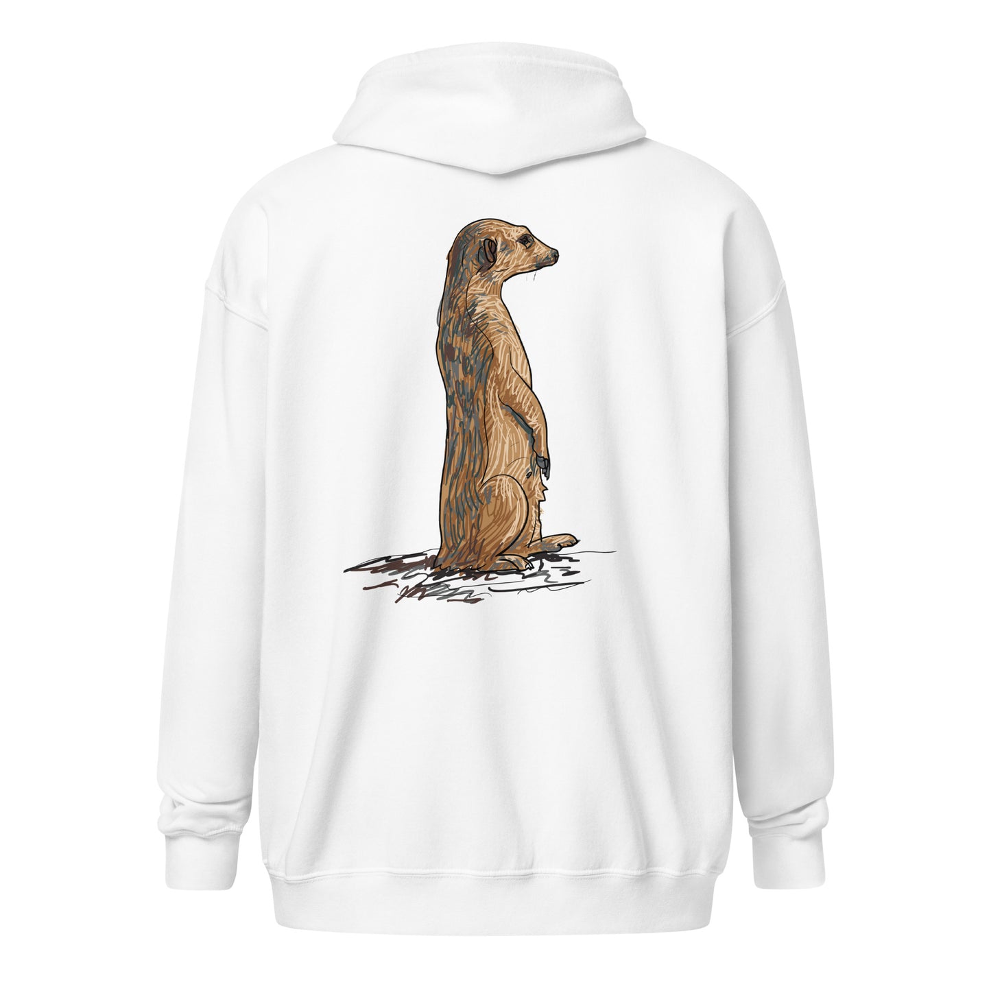 Meerkat Unisex zip hoodie